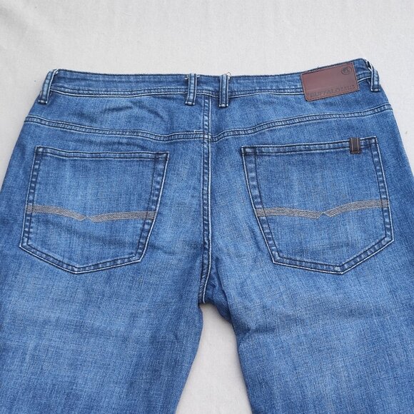 Buffalo Jeans Jack-X men's sz 36X30 denim blue Slim Straight Stretch Extensible - Picture 4 of 13
